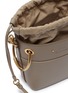Detail View - Click To Enlarge - CHLOÉ - 'Roy' oversized ring small leather bucket bag