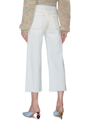 Back View - Click To Enlarge - SIMON MILLER - Frayed cuff denim culottes
