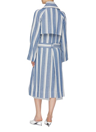 Back View - Click To Enlarge - SIMON MILLER - 'Paz' belted stripe trench coat