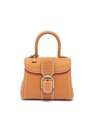 Main View - Click To Enlarge - DELVAUX - 'Brillant Mini S Rodéo Surpiqué' contrast topstitching leather satchel
