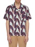Main View - Click To Enlarge - YOU AS - Hawaiian leaf print short sleeve shirt