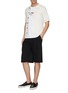 Figure View - Click To Enlarge - YOU AS - Chest pocket cotton-silk knit short sleeve shirt