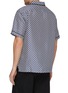 Back View - Click To Enlarge - YOU AS - Fish scale print silk short sleeve shirt