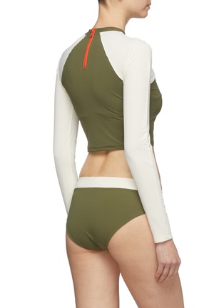 Back View - Click To Enlarge - FLAGPOLE SWIM - 'Lori' contrast waist bikini briefs