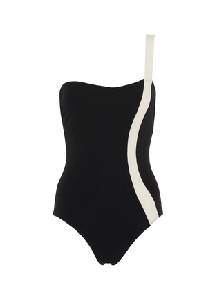 Main View - Click To Enlarge - FLAGPOLE SWIM - 'Calu' one-shoulder one-piece swimsuit
