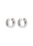 Main View - Click To Enlarge - ROBERTO COIN - 'Portofino' diamond 18k white gold hoop earrings