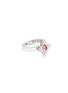 Main View - Click To Enlarge - ROBERTO COIN - 'Princess Flower' diamond tourmaline 18k white gold ring