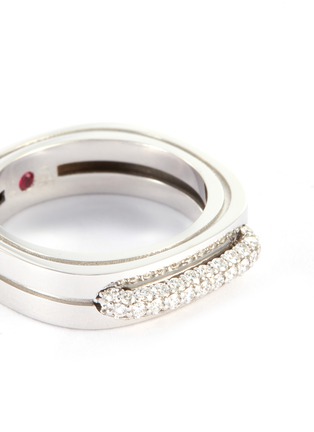 Detail View - Click To Enlarge - ROBERTO COIN - 'Portofino' diamond 18k white gold ring
