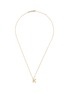 Main View - Click To Enlarge - ROBERTO COIN - 'Tiny Treasures' diamond 18k yellow gold letter pendant necklace – K