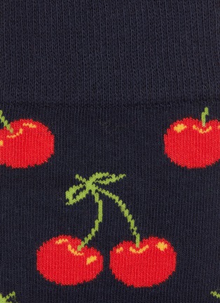 Detail View - Click To Enlarge - HAPPY SOCKS - 'Cherry' intarsia socks
