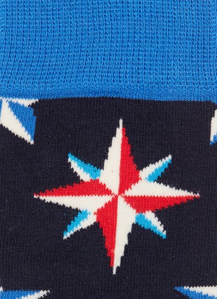 Detail View - Click To Enlarge - HAPPY SOCKS - 'Nautical Star' intarsia socks