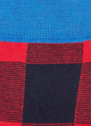 Detail View - Click To Enlarge - HAPPY SOCKS - 'Lumberjack' gingham check socks