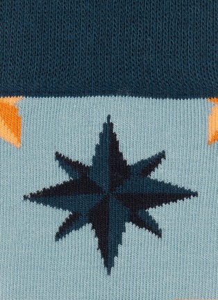 Detail View - Click To Enlarge - HAPPY SOCKS - 'Nautical Star' intarsia socks