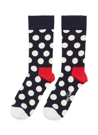 Main View - Click To Enlarge - HAPPY SOCKS - 'Big Dot' intarsia socks