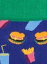 Detail View - Click To Enlarge - HAPPY SOCKS - 'Hamburger' intarsia socks