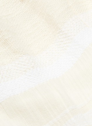 Detail View - Click To Enlarge - LISA MARIE FERNANDEZ - 'Poet' blouson sleeve sash tie stripe mini dress