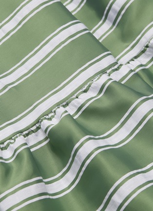Detail View - Click To Enlarge - LISA MARIE FERNANDEZ - Flared sleeve tie waist striped mini peasant dress