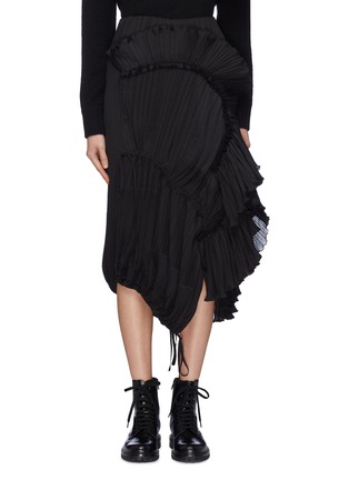 Main View - Click To Enlarge - 3.1 PHILLIP LIM - Pleated ruffle drape skirt