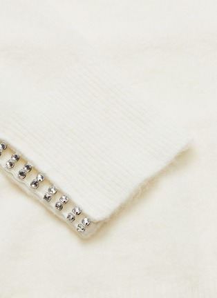  - 3.1 PHILLIP LIM - Glass crystal cutout sleeve sweater