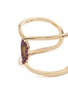 Detail View - Click To Enlarge - DELFINA DELETTREZ - 'Ear-Clips Lips' ruby 18k yellow gold open ring