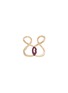 Main View - Click To Enlarge - DELFINA DELETTREZ - 'Ear-Clips Lips' ruby 18k yellow gold open ring
