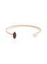 Main View - Click To Enlarge - DELFINA DELETTREZ - 'Lip Piercing' ruby pearl 18k yellow gold cuff