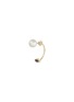 Main View - Click To Enlarge - DELFINA DELETTREZ - 'Micro Eye Piercing' sapphire pearl 18k yellow gold single earring