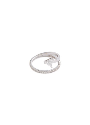 Main View - Click To Enlarge - DELFINA DELETTREZ - 'Marry Me' diamond 18k white gold ring