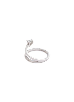 Figure View - Click To Enlarge - DELFINA DELETTREZ - 'Marry Me' diamond 18k white gold ring