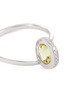 Detail View - Click To Enlarge - DELFINA DELETTREZ - 'Seal' diamond beryllium 18k white gold ring