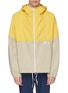 Main View - Click To Enlarge - NANAMICA - Logo patch colourblock hooded jacket