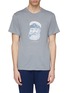 Main View - Click To Enlarge - NANAMICA - x One Ocean, All Lands slogan sketch portrait print COOLMAX® T-shirt