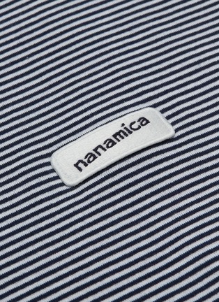  - NANAMICA - Logo appliqué stripe boxy T-shirt