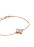 Detail View - Click To Enlarge - ROBERTO COIN - 'Princess Flower' diamond pearl 18k rose gold charm bracelet