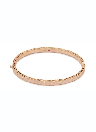 Main View - Click To Enlarge - ROBERTO COIN - 'Princess' diamond 18k rose gold bangle