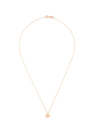 Main View - Click To Enlarge - ROBERTO COIN - 'Princess Flower' 18k rose gold pendant necklace