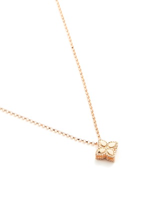 Figure View - Click To Enlarge - ROBERTO COIN - 'Princess Flower' 18k rose gold pendant necklace