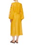 Back View - Click To Enlarge - MARCH11 - 'Arizona' belted floral embroidered linen dress