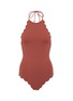 Main View - Click To Enlarge - MARYSIA - 'Mott' scalloped halterneck one-piece swimsuit