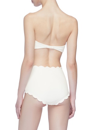 Back View - Click To Enlarge - MARYSIA - 'Antibes Tie' scalloped bandeau top
