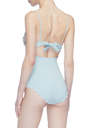 Back View - Click To Enlarge - MARYSIA - 'Santa Clara' scalloped one-piece swimsuit