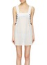 Main View - Click To Enlarge - MARYSIA - 'Waikiki' lace-up outseam broderie anglaise sleeveless dress