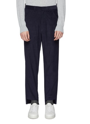 Main View - Click To Enlarge - MAISON FLANEUR - Staggered cuff corduroy pants