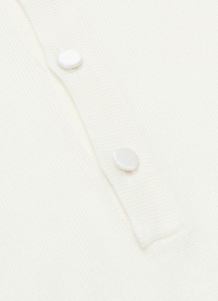  - MAISON FLANEUR - Micromodal-cashmere knit polo shirt