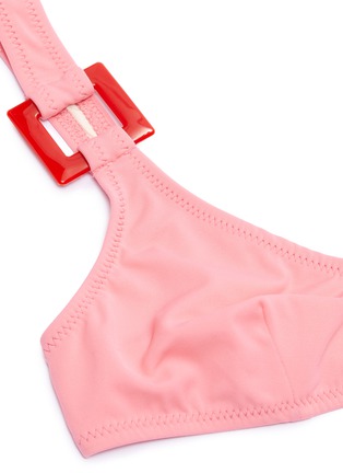  - SOLID & STRIPED - 'The Romy' square buckle strap bikini top