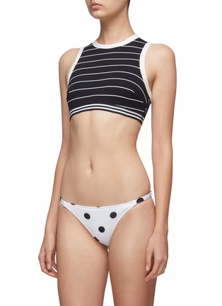 Figure View - Click To Enlarge - SOLID & STRIPED - 'The Morgan' polka dot print bikini bottoms