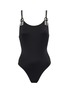 Main View - Click To Enlarge - SOLID & STRIPED - 'The Lucy' buckled shoulder strap one-piece swimsuit