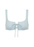 Main View - Click To Enlarge - SOLID & STRIPED - 'The Isabella' lace-up front bikini top
