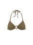 Main View - Click To Enlarge - SOLID & STRIPED - 'The Sadle' ring halterneck triangle bikini top