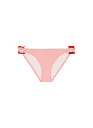 Main View - Click To Enlarge - SOLID & STRIPED - 'The Romy' square buckle side bikini bottoms